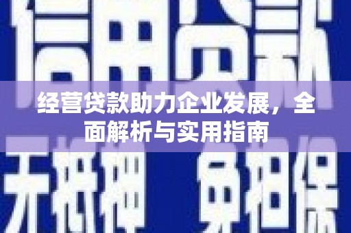 营口经营贷款助力企业发展，全面解析与实用指南