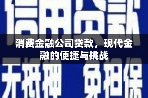 营口消费金融公司贷款，现代金融的便捷与挑战