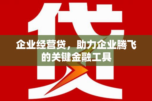 营口企业经营贷，助力企业腾飞的关键金融工具
