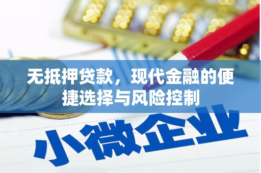 营口无抵押贷款，现代金融的便捷选择与风险控制