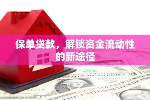 营口保单贷款，解锁资金流动性的新途径