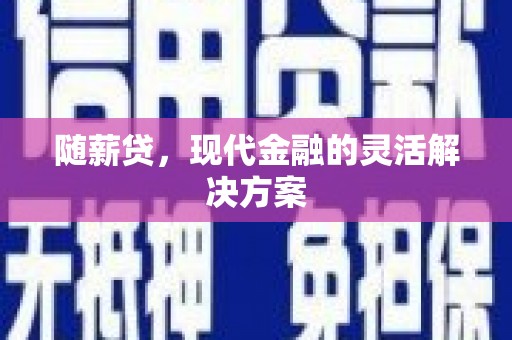 营口随薪贷，现代金融的灵活解决方案