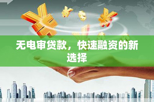 营口无电审贷款，快速融资的新选择