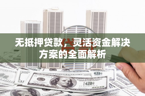 营口无抵押贷款，灵活资金解决方案的全面解析
