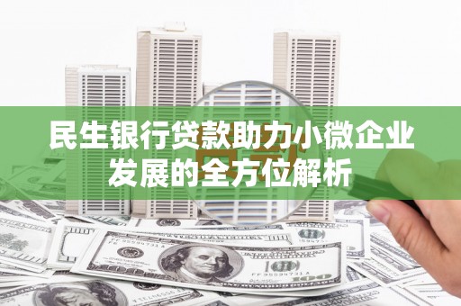 营口民生银行贷款助力小微企业发展的全方位解析