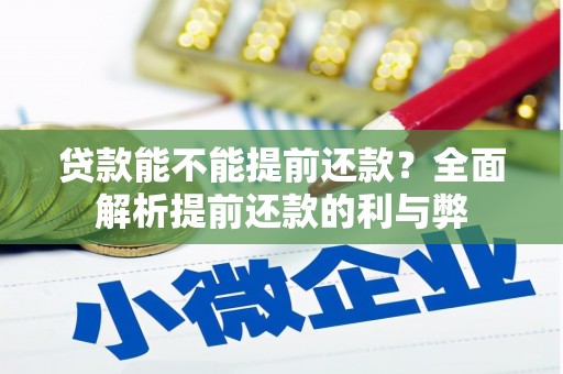 营口贷款能不能提前还款？全面解析提前还款的利与弊