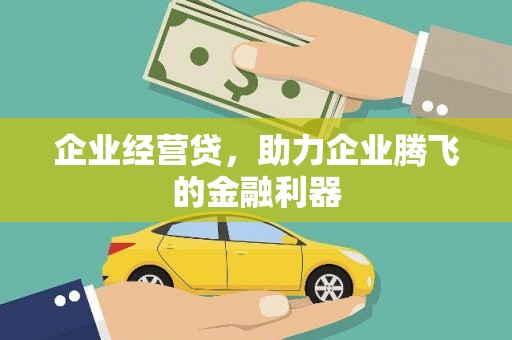 营口企业经营贷，助力企业腾飞的金融利器
