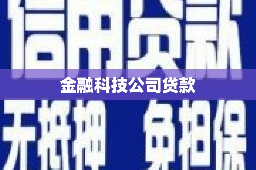 营口金融科技公司贷款