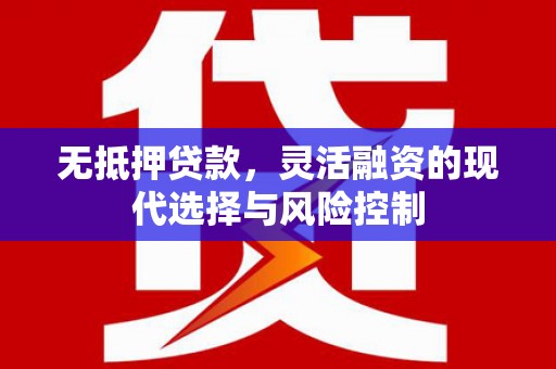 营口无抵押贷款，灵活融资的现代选择与风险控制