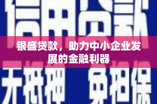 营口银盛贷款，助力中小企业发展的金融利器