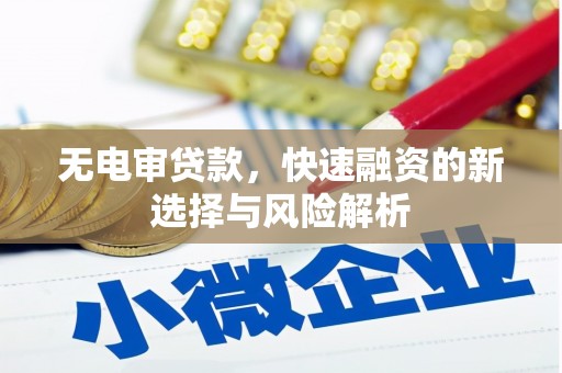营口无电审贷款，快速融资的新选择与风险解析
