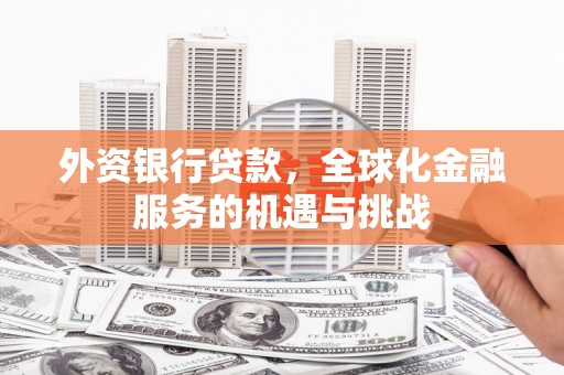 营口外资银行贷款，全球化金融服务的机遇与挑战