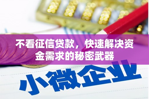 营口不看征信贷款，快速解决资金需求的秘密武器