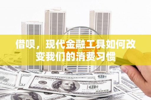 营口借呗，现代金融工具如何改变我们的消费习惯