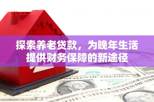 营口探索养老贷款，为晚年生活提供财务保障的新途径