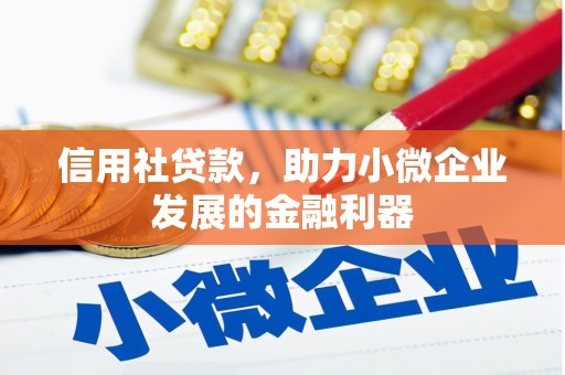 营口信用社贷款，助力小微企业发展的金融利器