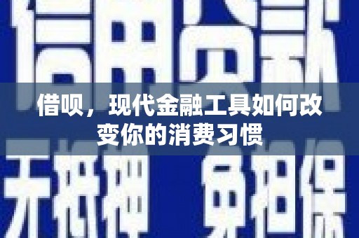 营口借呗，现代金融工具如何改变你的消费习惯