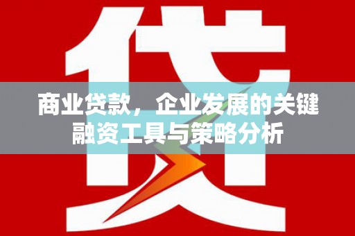 营口商业贷款，企业发展的关键融资工具与策略分析