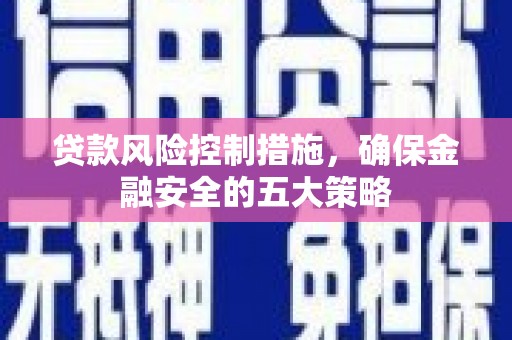 营口贷款风险控制措施，确保金融安全的五大策略