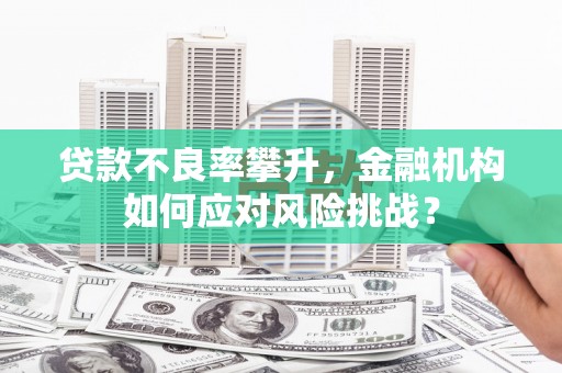 营口贷款不良率攀升，金融机构如何应对风险挑战？