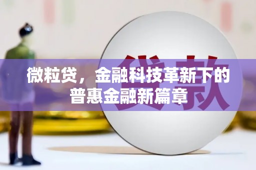 营口微粒贷，金融科技革新下的普惠金融新篇章