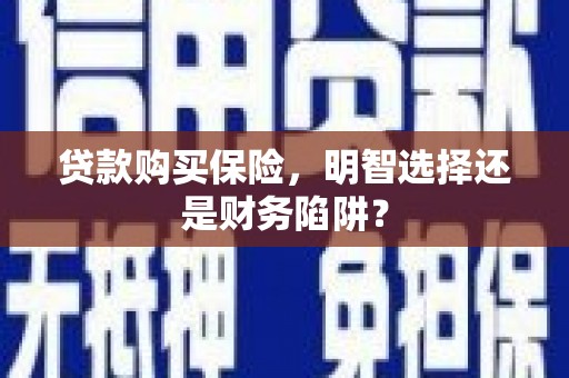 营口贷款购买保险，明智选择还是财务陷阱？