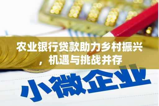 营口农业银行贷款助力乡村振兴，机遇与挑战并存