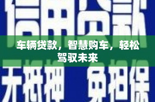 营口车辆贷款，智慧购车，轻松驾驭未来