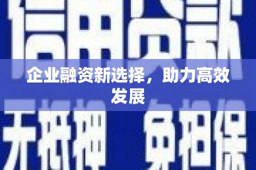 营口企业融资新选择，助力高效发展
